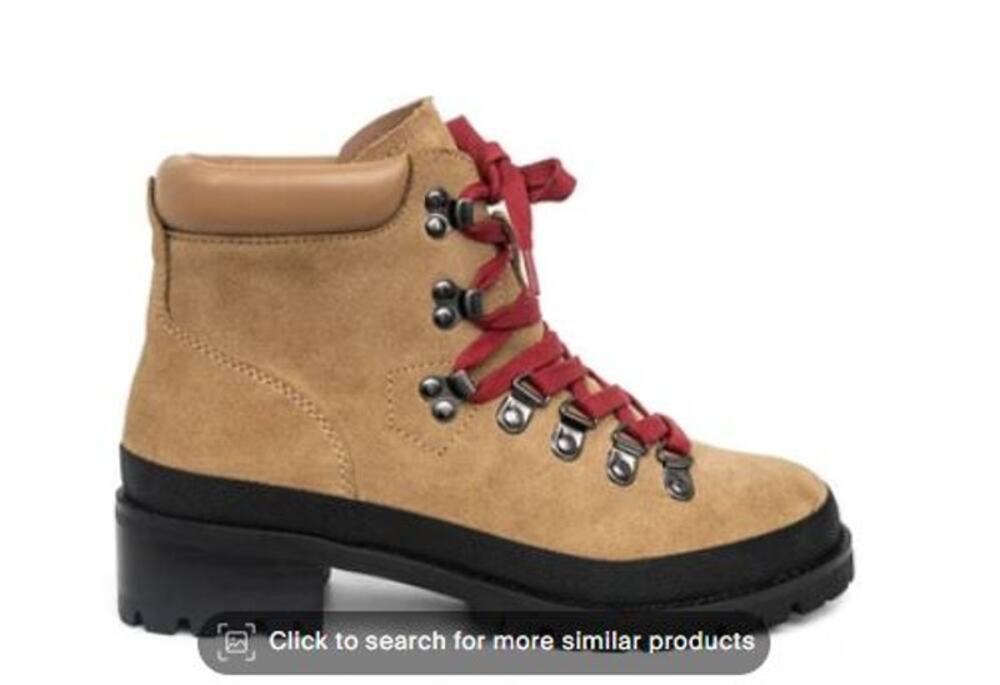 NEW AEROSOLES Cruz Lace-up Bootie In Camel Suede  womens boots size 10.5